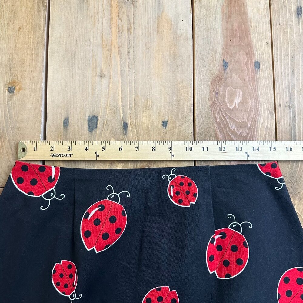 Briggs‎ Ladybug Skirt Black Red Pencil 12 New York Nature - Picture 8 of 8